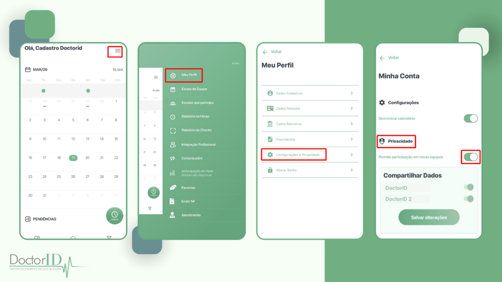 liberação de novas equipes