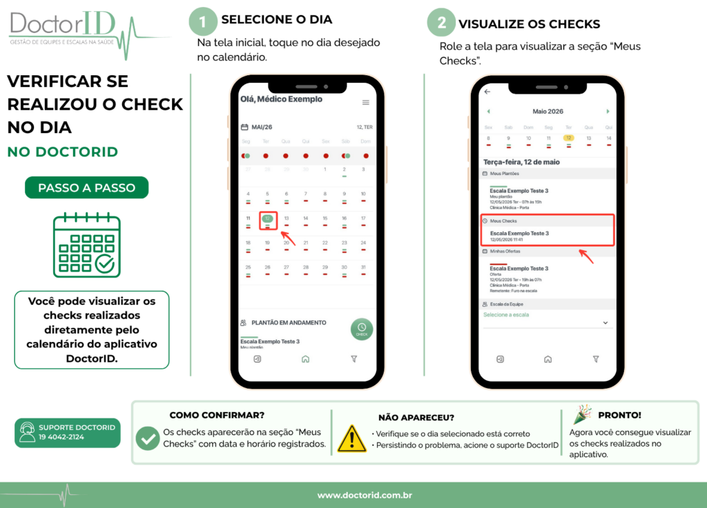 como visualizar os checks realizados no doctorid (2)