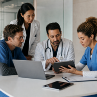 equipe médica conversando