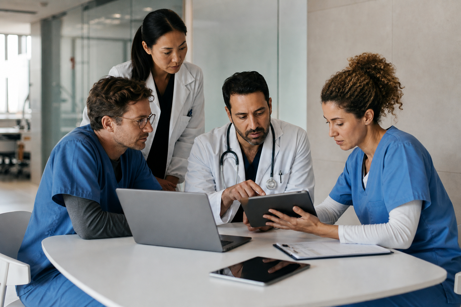 equipe médica conversando